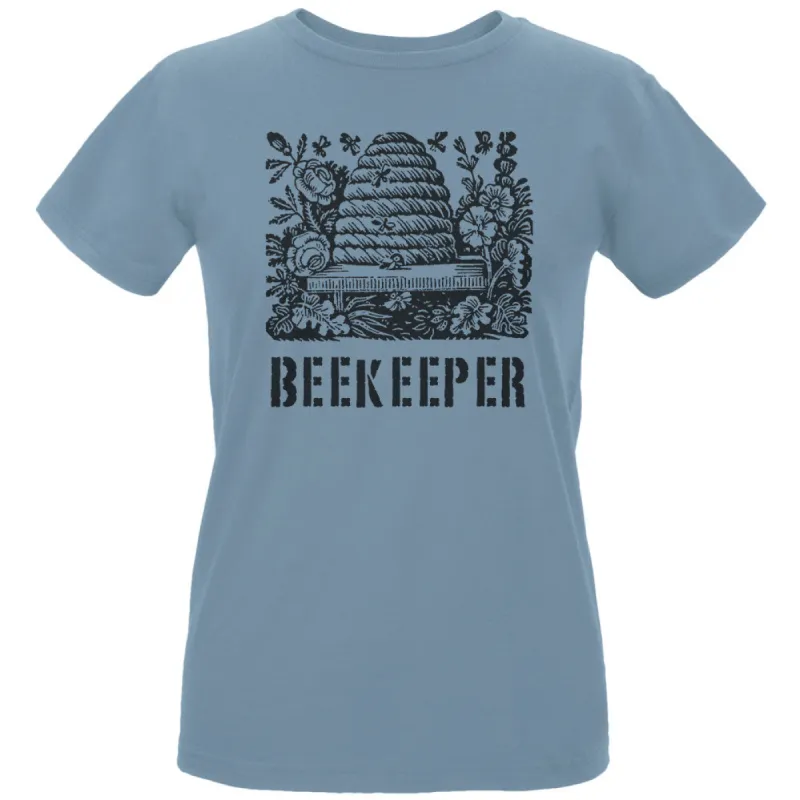 Vintage Bee Beekeeper Hive Womens Organic T Shirt sold by Old Glory