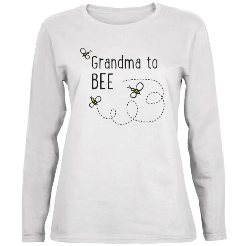 Bees Bumblebee Grandma to Bee Be Ladies' Relaxed Jersey Long-Sleeve Tee sold by Old Glory