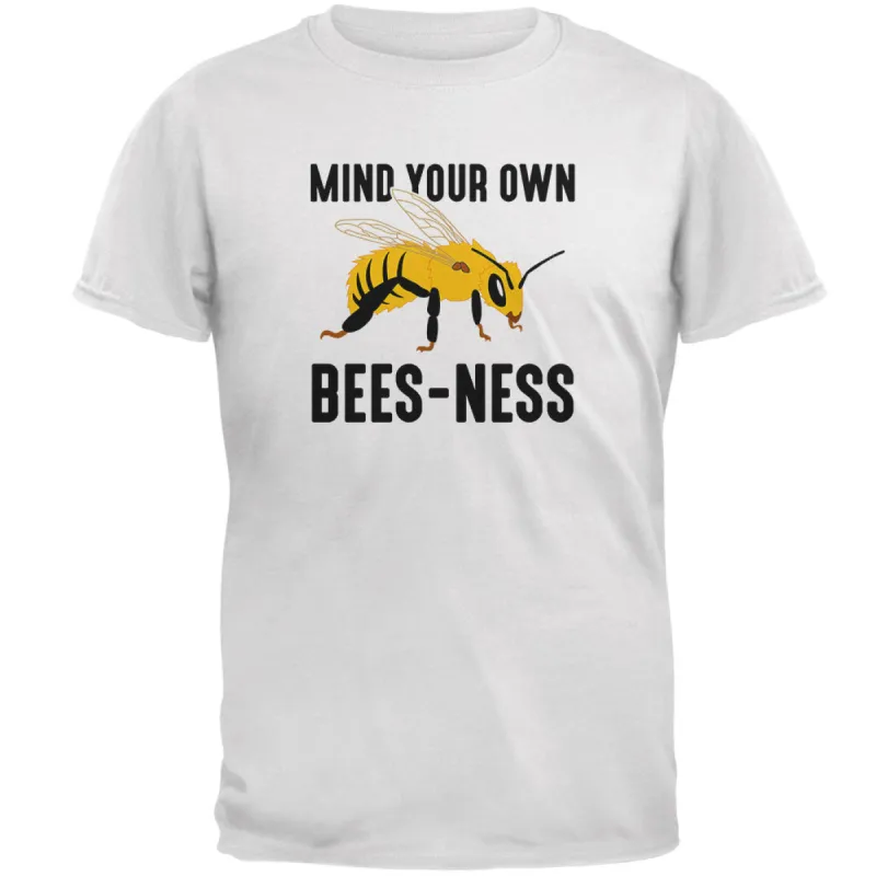 Honey Bee Mind Your Own Bees-ness Business Mens T Shirt sold by Old Glory