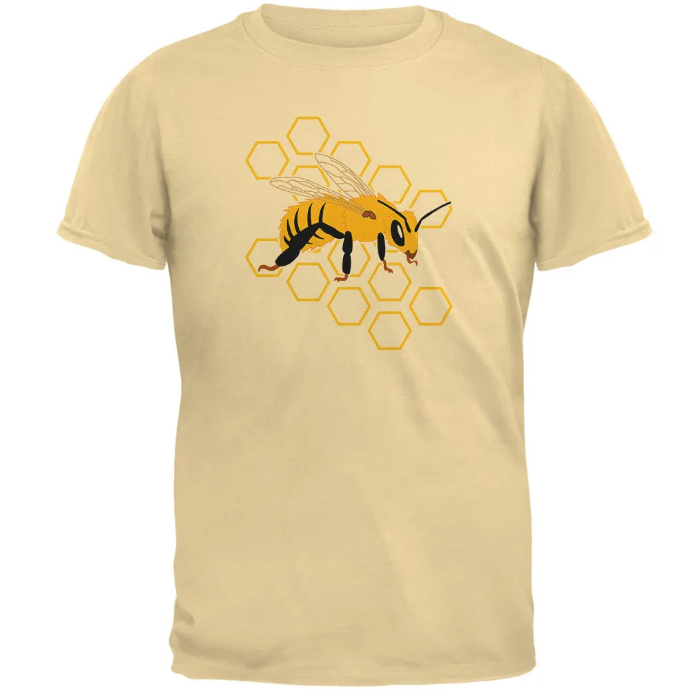 Honey Bee Honeycomb Outline Mens T Shirt sold by Old Glory product image thumbnail 2