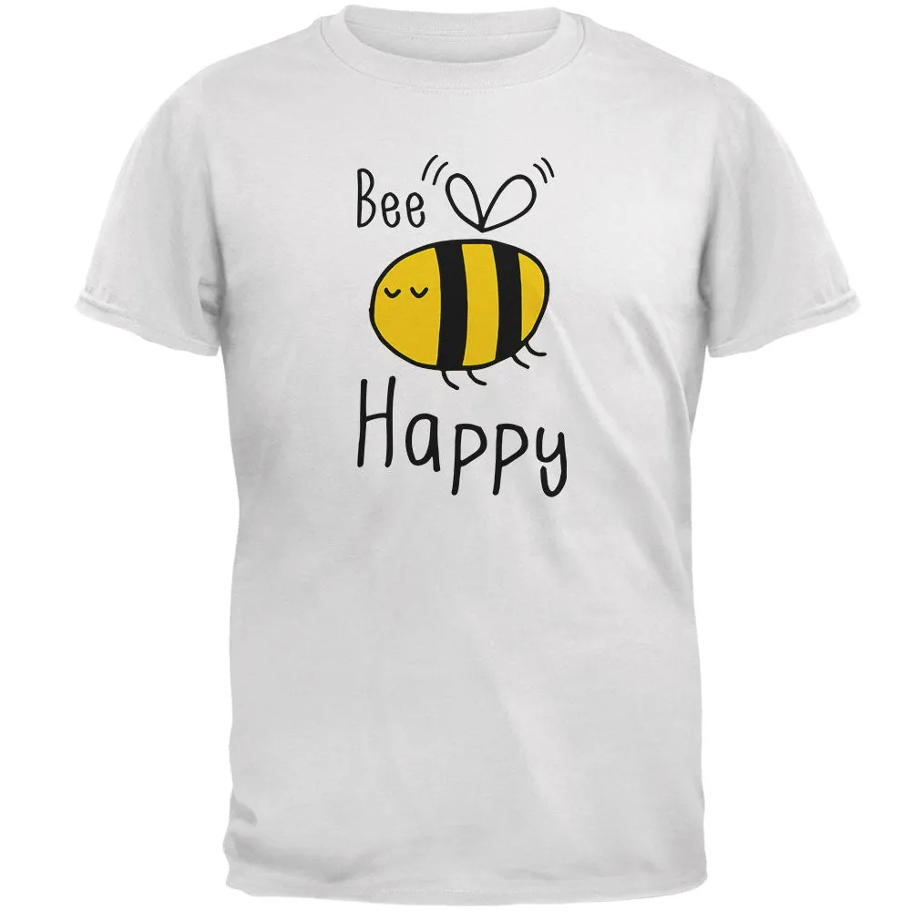 Honey Bee Bees Bee Happy Mens Soft T Shirt sold by Old Glory product image thumbnail 2