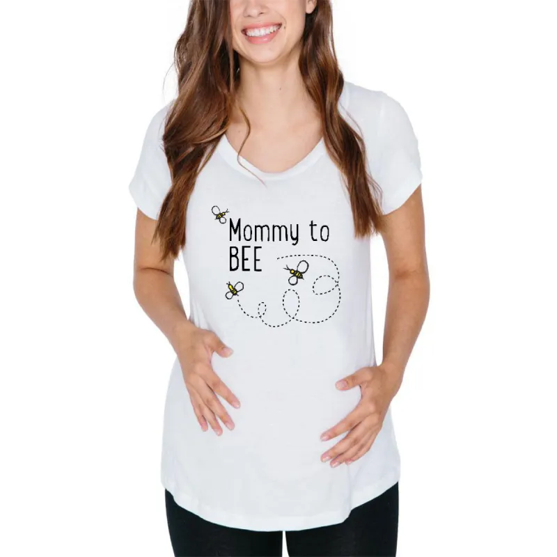 Bees Bumblebee Mommy to Bee Be Maternity Soft T Shirt sold by Old Glory