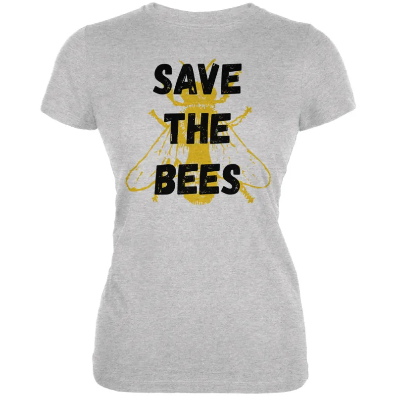 Honey Bee Save the Bees Juniors Soft T Shirt sold by Old Glory