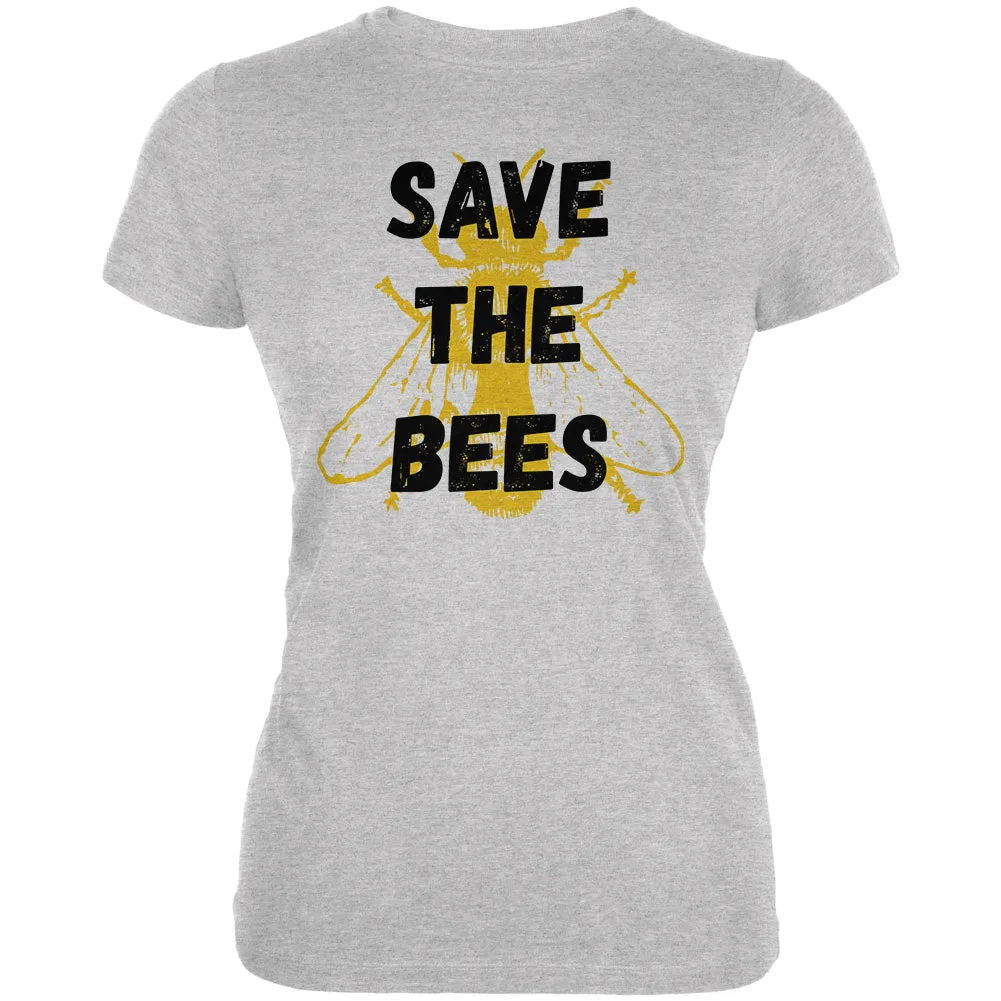 Honey Bee Save the Bees Juniors Soft T Shirt sold by Old Glory