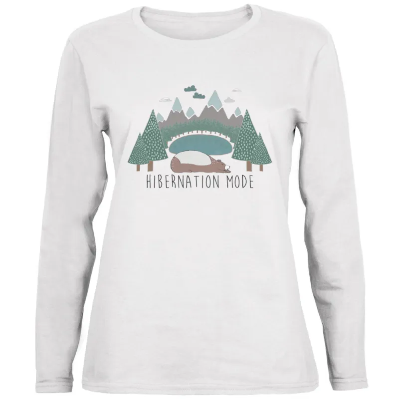 Autumn Bear Hibernation Mode Ladies' Relaxed Jersey Long-Sleeve Tee sold by Old Glory