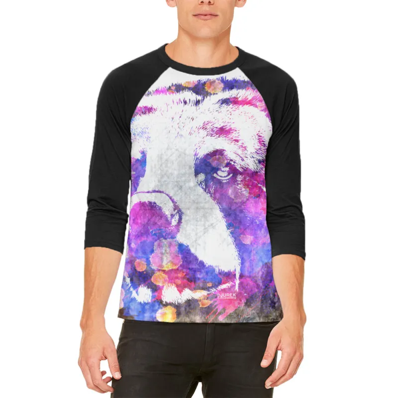Spirit Bear Splatter Mens Raglan T Shirt sold by Old Glory