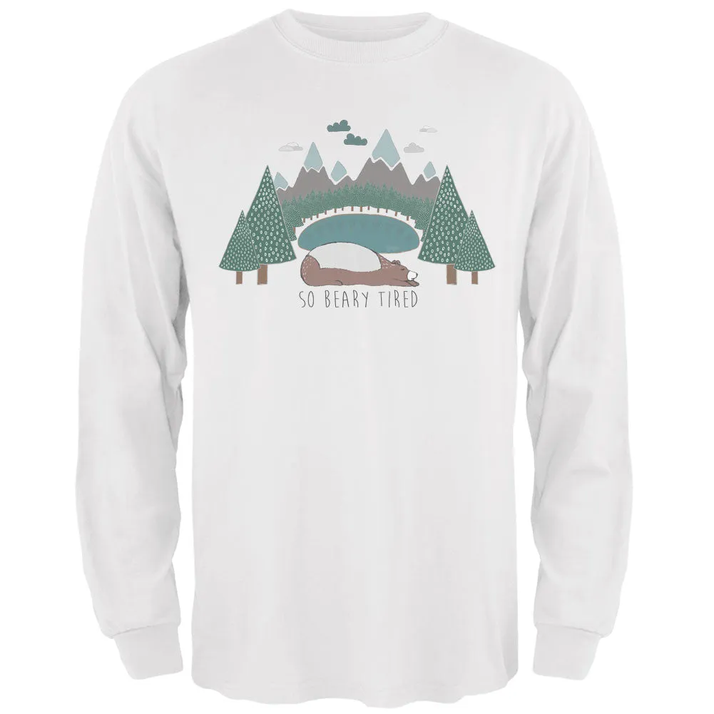 Autumn So Beary Very Tired Bear Pun Mens Long Sleeve T Shirt sold by Old Glory product image thumbnail 2
