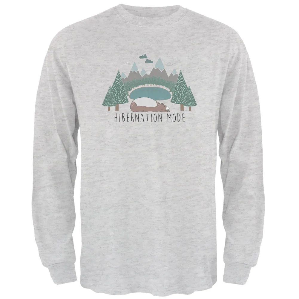Autumn Bear Hibernation Mode Mens Long Sleeve T Shirt sold by Old Glory