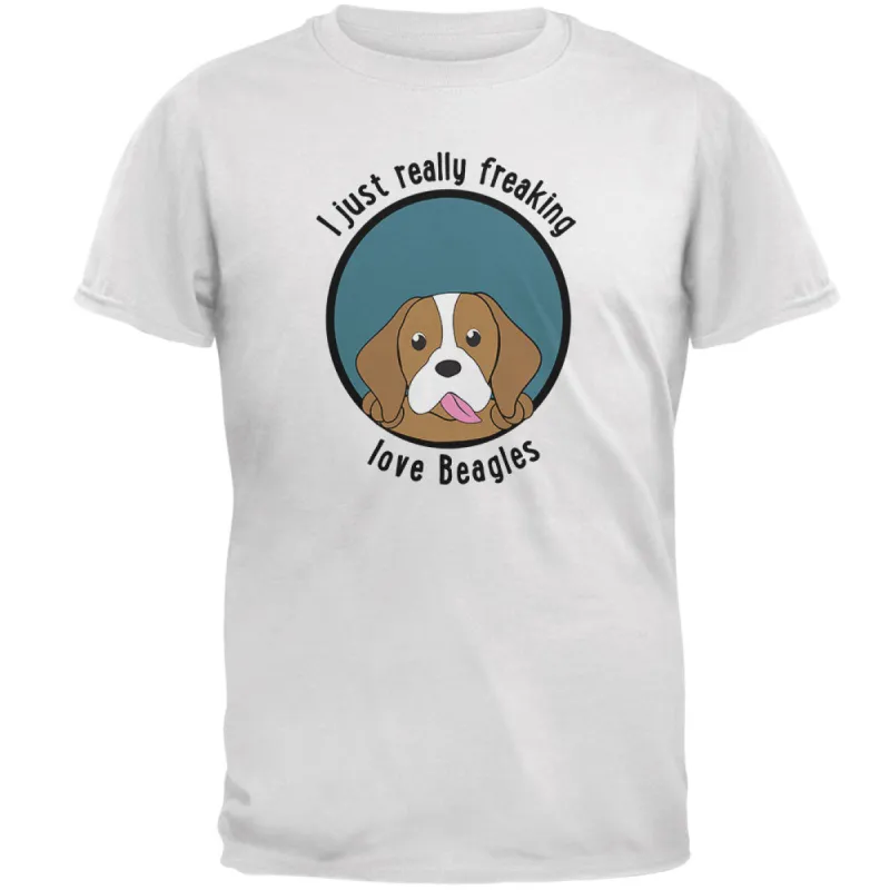 I Just Love Beagles Dog Mens Soft T Shirt made by Old Glory