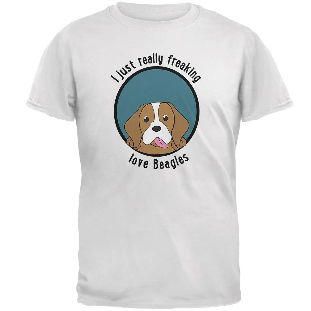 I Just Love Beagles Dog Mens Soft T Shirt sold by Old Glory