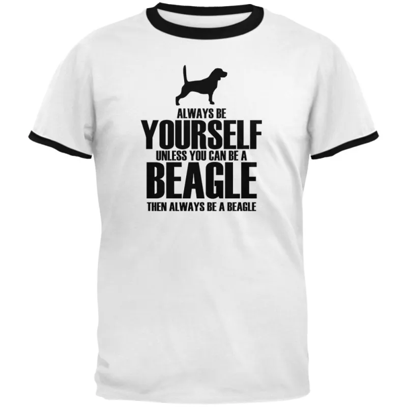 Always Be Yourself Beagle Mens Ringer T Shirt sold by Old Glory