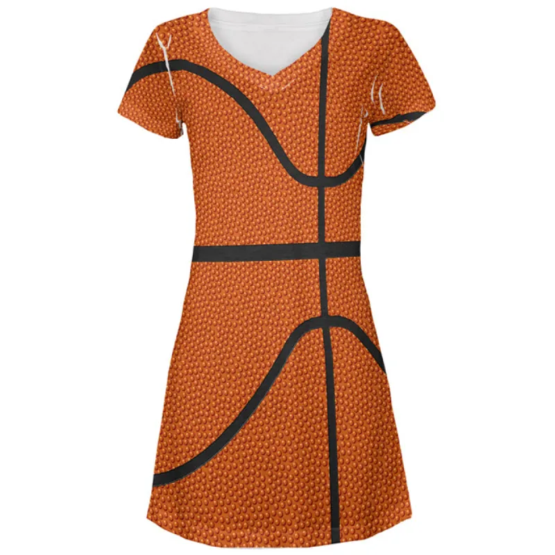 Basketball Costume All Over Juniors Beach Cover-Up Dress sold by Old Glory