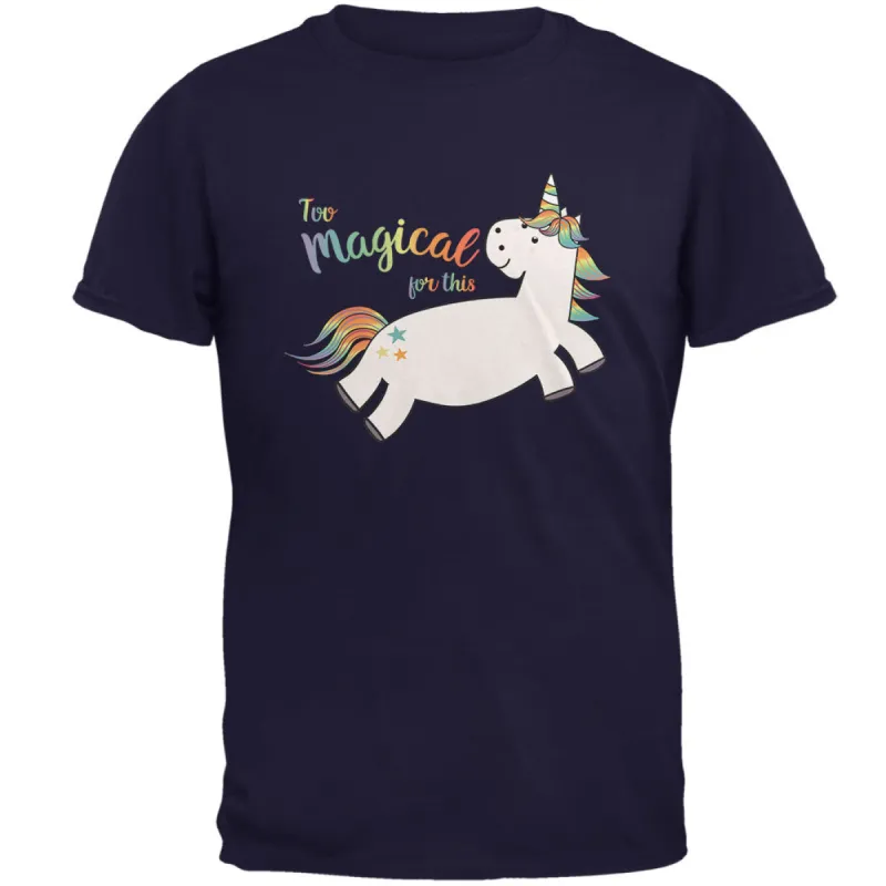 Back To School Too Magical For This Unicorn Mens T Shirt sold by Old Glory