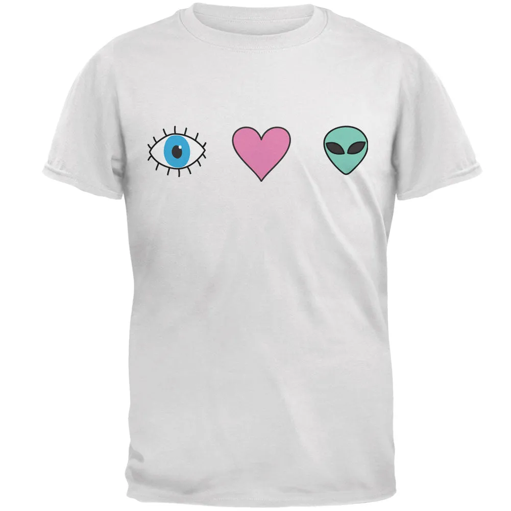 Eye Heart Aliens Mens T Shirt sold by Old Glory product image thumbnail 2