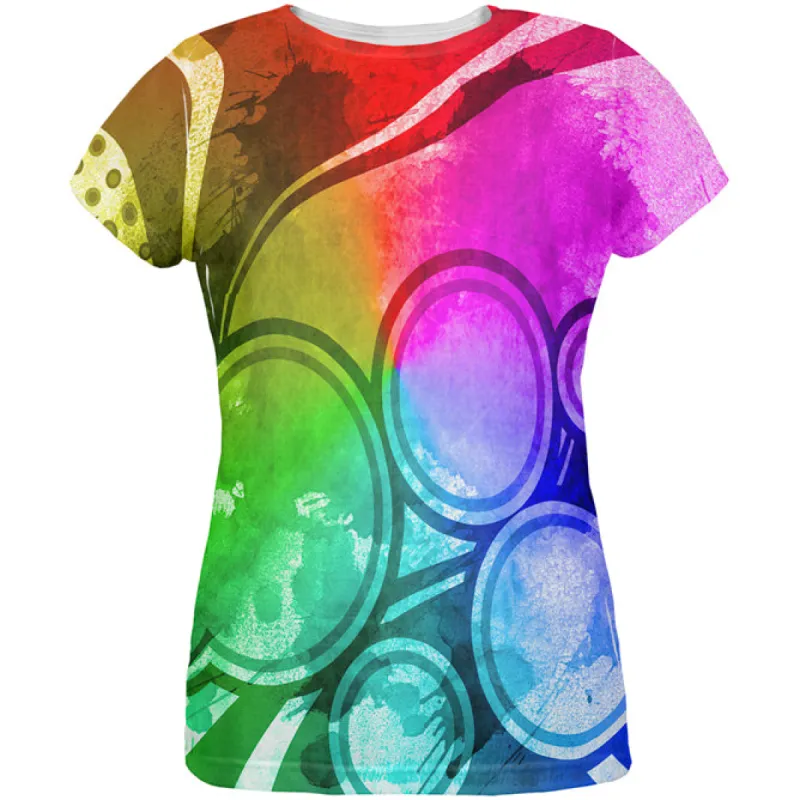 Art Deco Grunge Splatter All Over Womens T Shirt sold by Old Glory