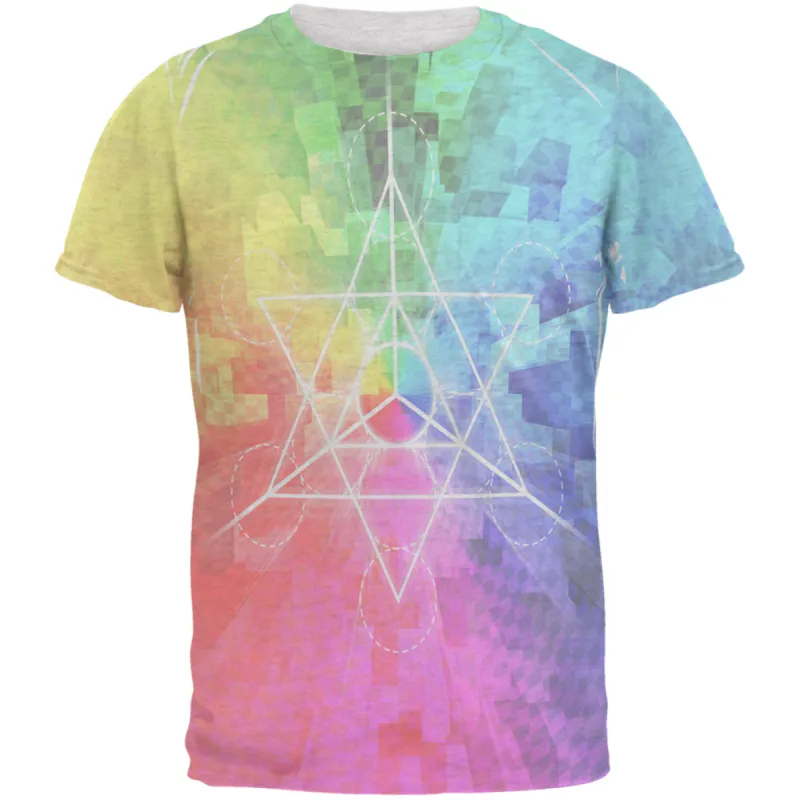 Tetrahedron Star Sacred Geometry Men's Soft T-Shirt sold by Old Glory
