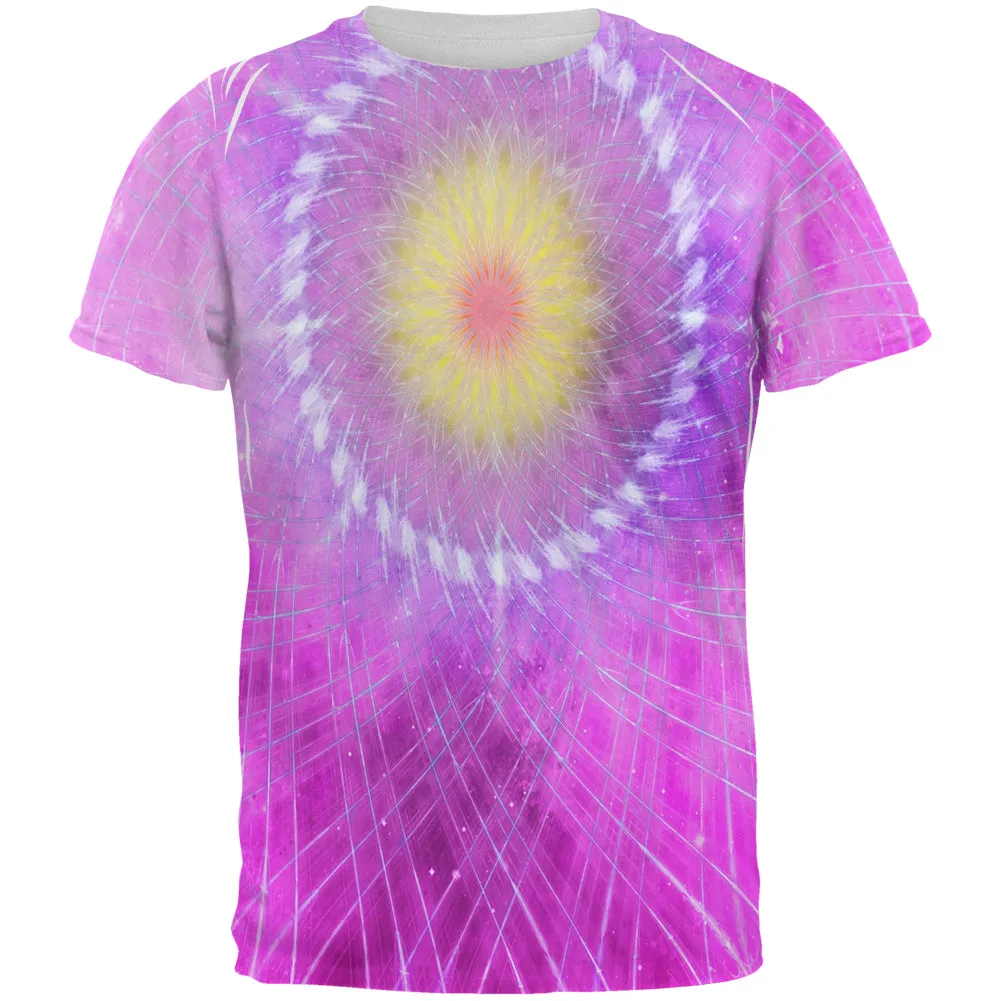 Rum Runner Hibiscus Fractal Mandala All Over Mens T Shirt sold by Old Glory