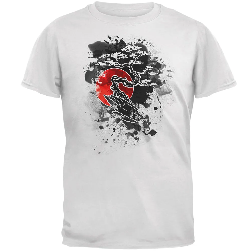 Japanese Bonsai Tree Ink Splatter Mens Soft T Shirt sold by Old Glory product image thumbnail 3