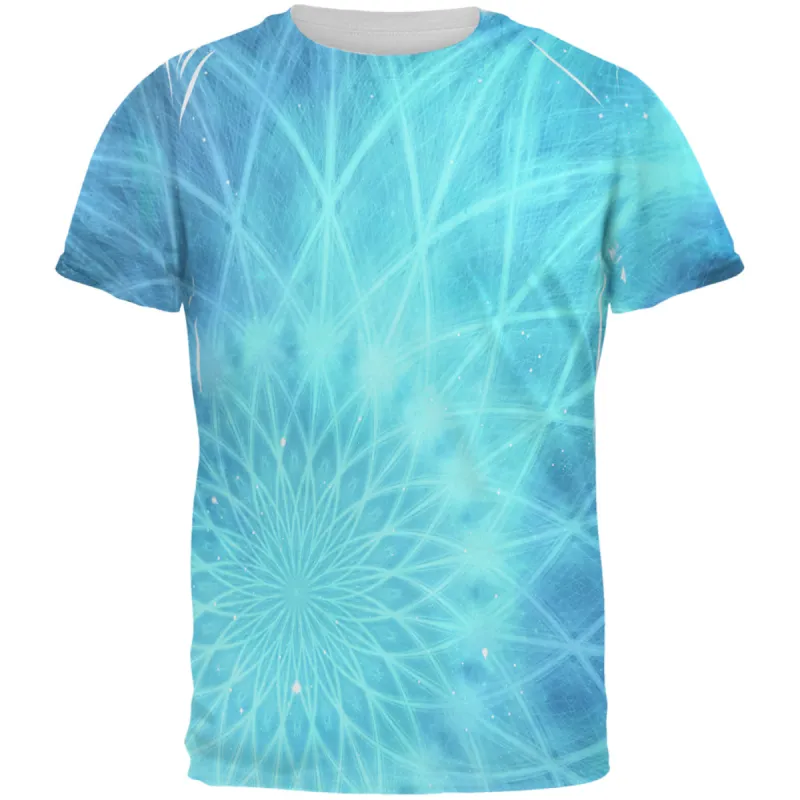 Jack Frost Snowflake Fractal Mandala All Over Mens T Shirt sold by Old Glory