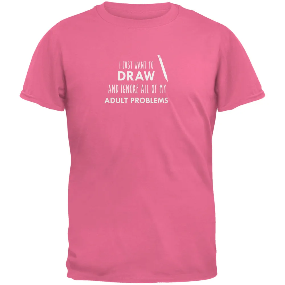 I Just Want to Draw Azalea Adult T-Shirt sold by Old Glory