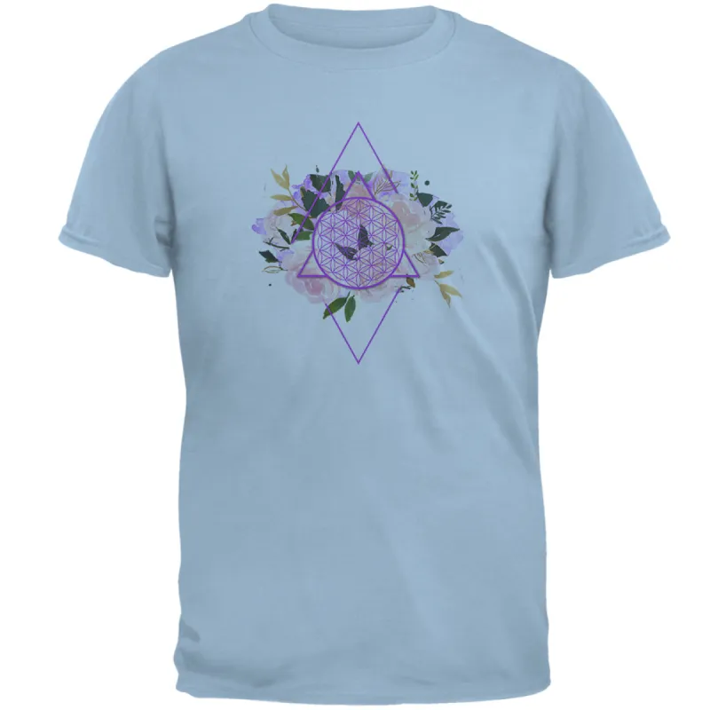 Flower of Life Watercolor Geometric Mens T Shirt sold by Old Glory