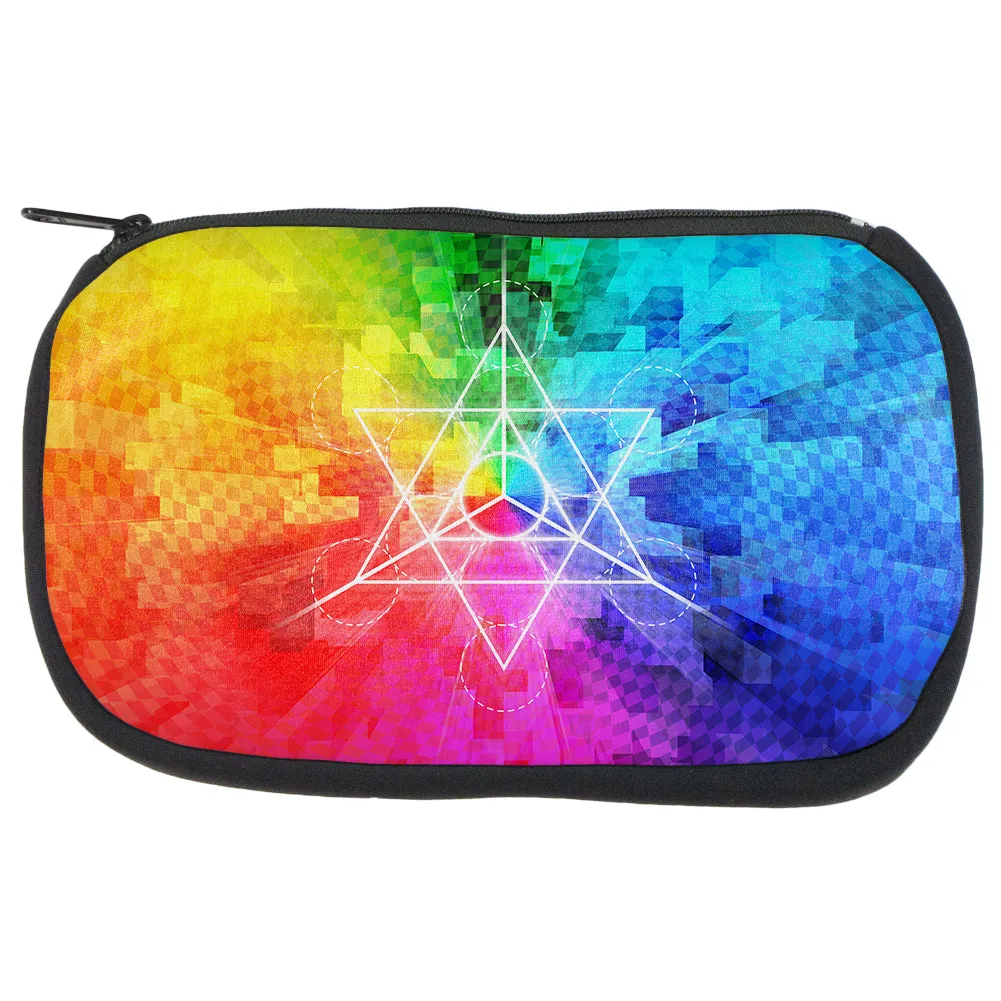 Tetrahedron Star Sacred Geometry Makeup Bag sold by Old Glory