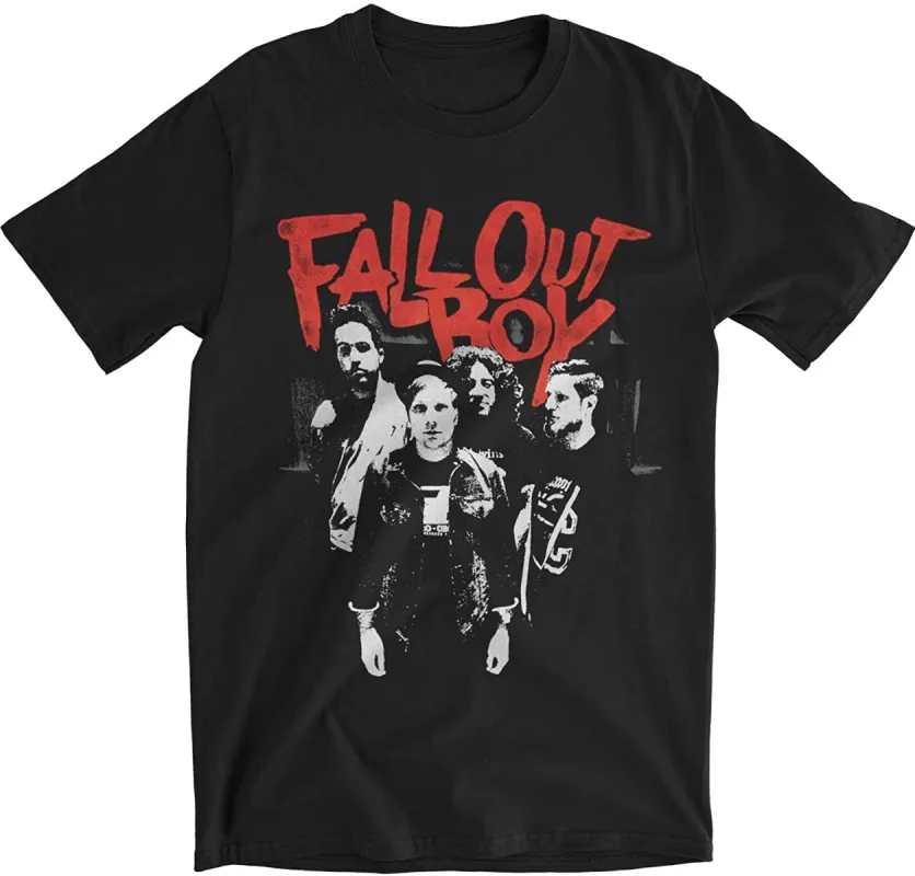 Fall Out Boy - Punk Scratch Photo Mens Soft T Shirt made by Old Glory