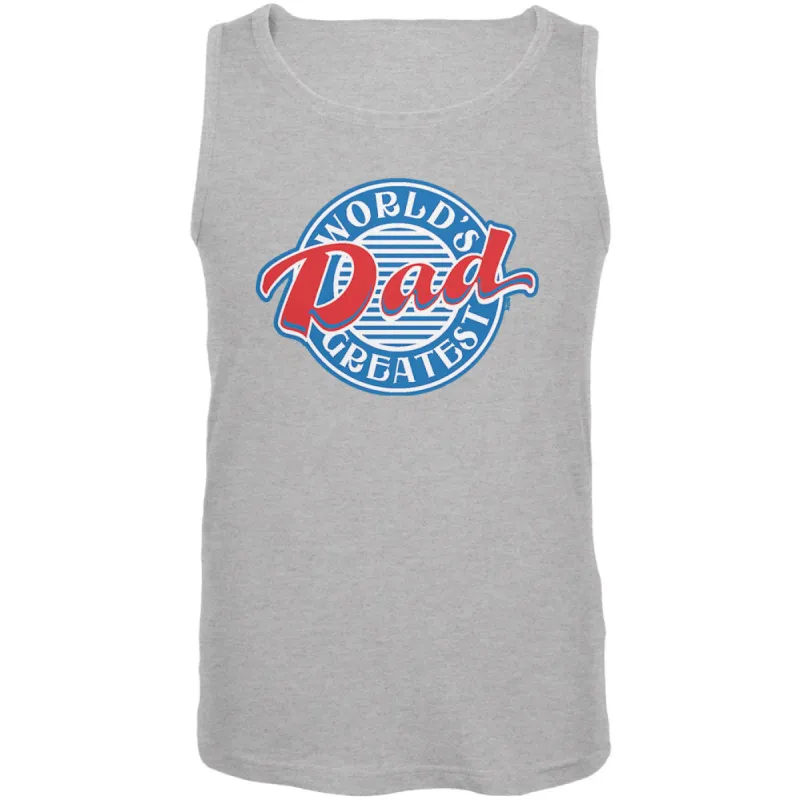 World's Greatest Dad Circle Mens Tank Top sold by Old Glory