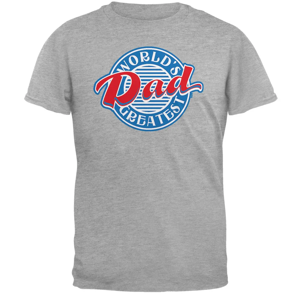 World's Greatest Dad Circle Mens T Shirt sold by Old Glory
