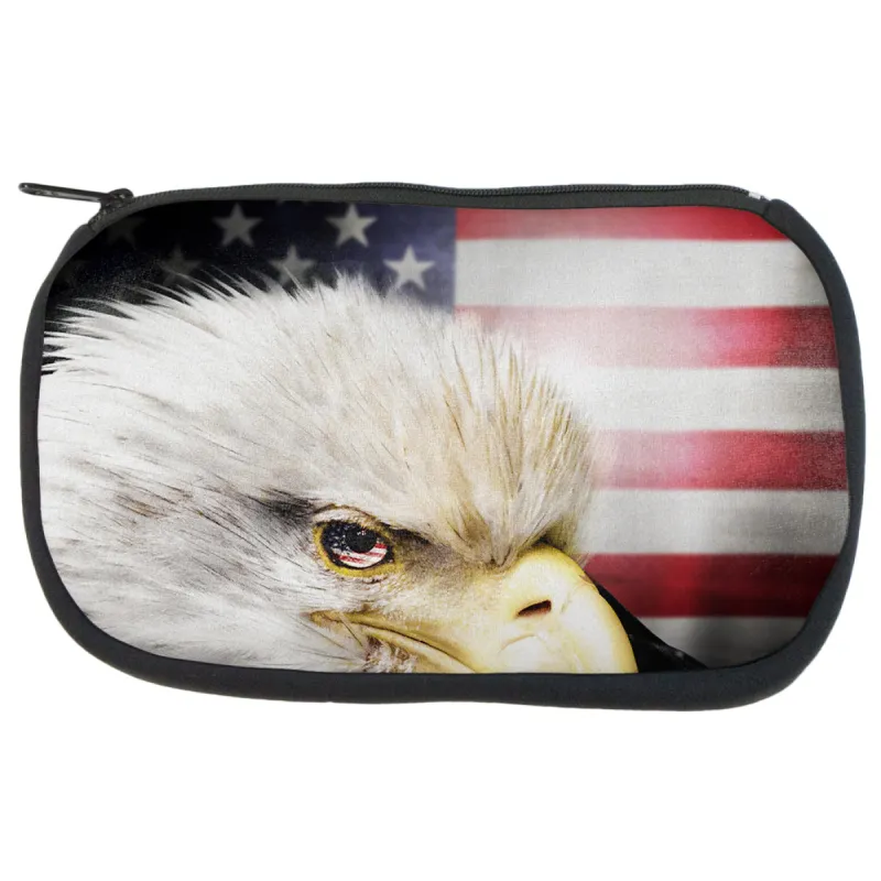 4th of July American Bald Eagle Eye Flag Travel Bag sold by Old Glory