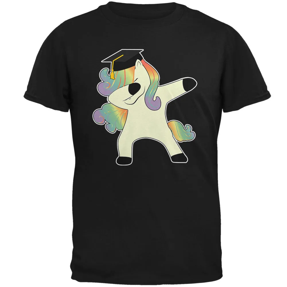 Dabbing Unicorn Graduate Mens T Shirt sold by Old Glory