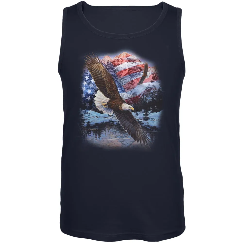 4th Of July American Flag Bald Eagle Mens Tank Top sold by Old Glory product image thumbnail 2