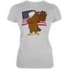 4th Of July America Dabbing Bald Eagle Juniors Soft T Shirt sold by Old Glory