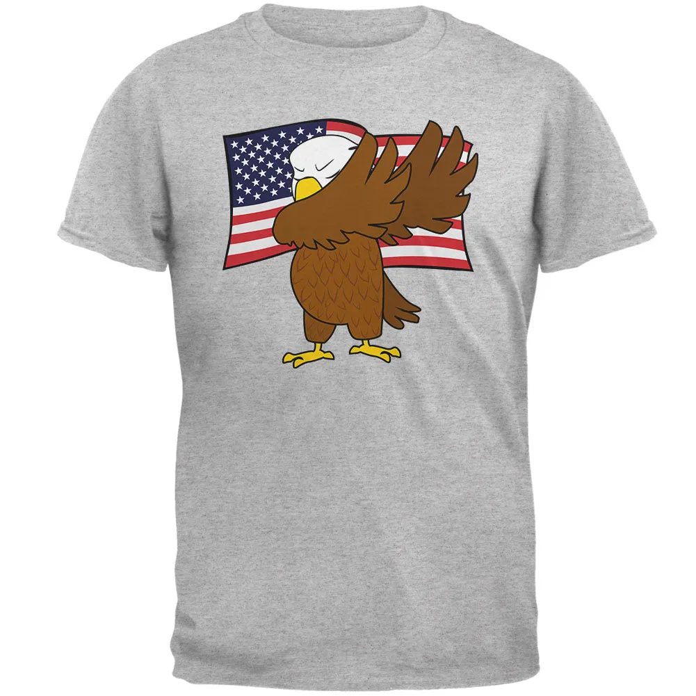 4th Of July America Dabbing Bald Eagle Mens T Shirt sold by Old Glory