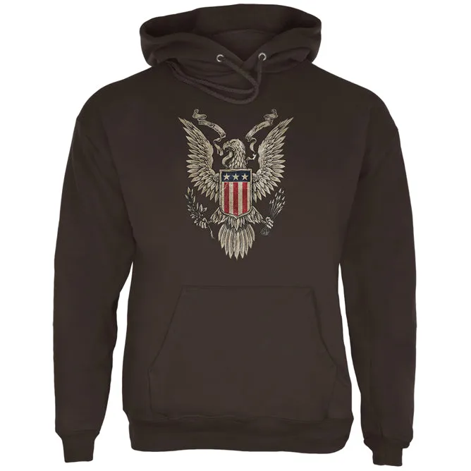 4th July Born Free Vintage American Bald Eagle Mens Hoodie sold by Old Glory