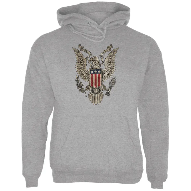 4th July Born Free Vintage American Bald Eagle Mens Hoodie sold by Old Glory product image thumbnail 3