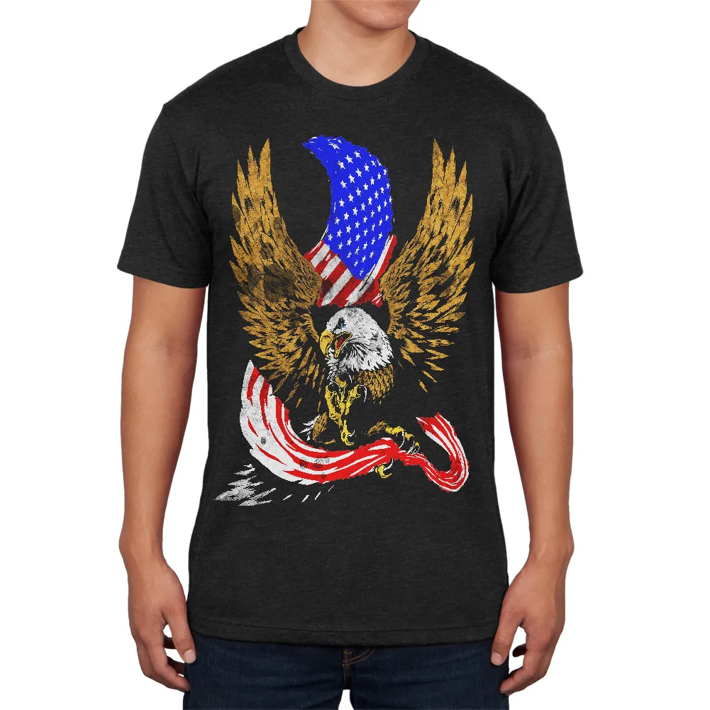 July 4th Screaming Bald Eagle of Freedom Mens Soft T Shirt sold by Old Glory product image thumbnail 3