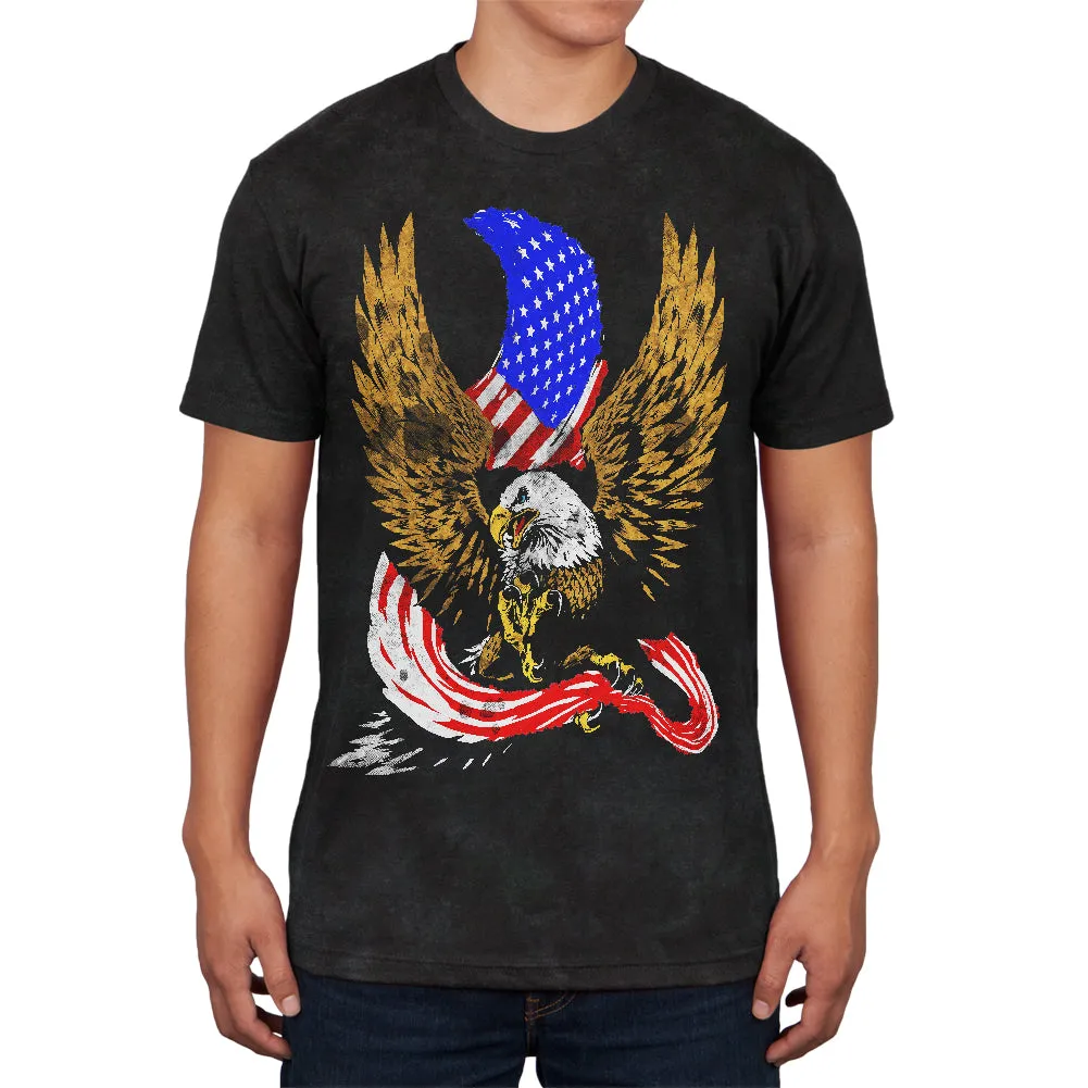 July 4th Screaming Bald Eagle of Freedom Mens Soft T Shirt sold by Old Glory