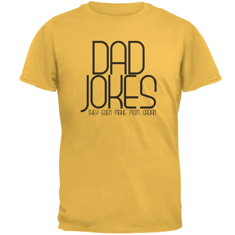 Father's Day Dad Jokes Make Mom Groan Mens T Shirt sold by Old Glory product image thumbnail 2