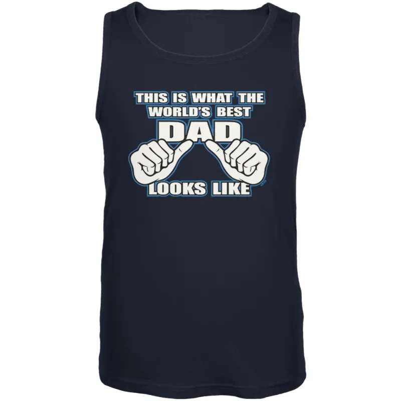 This Is What The Worlds Best Dad Looks Like Mens Tank Top sold by Old Glory