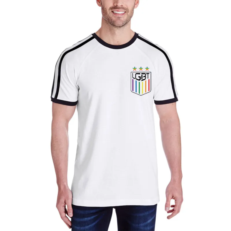 World Cup LGBT Pocket Flag Soccer Jersey T Shirt sold by Old Glory