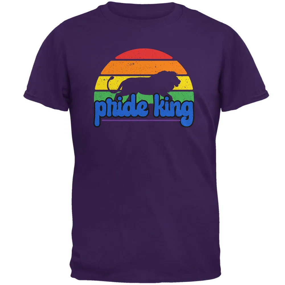 LGBTQ Lion Retro Sun Pride Mens T Shirt sold by Old Glory product image thumbnail 2