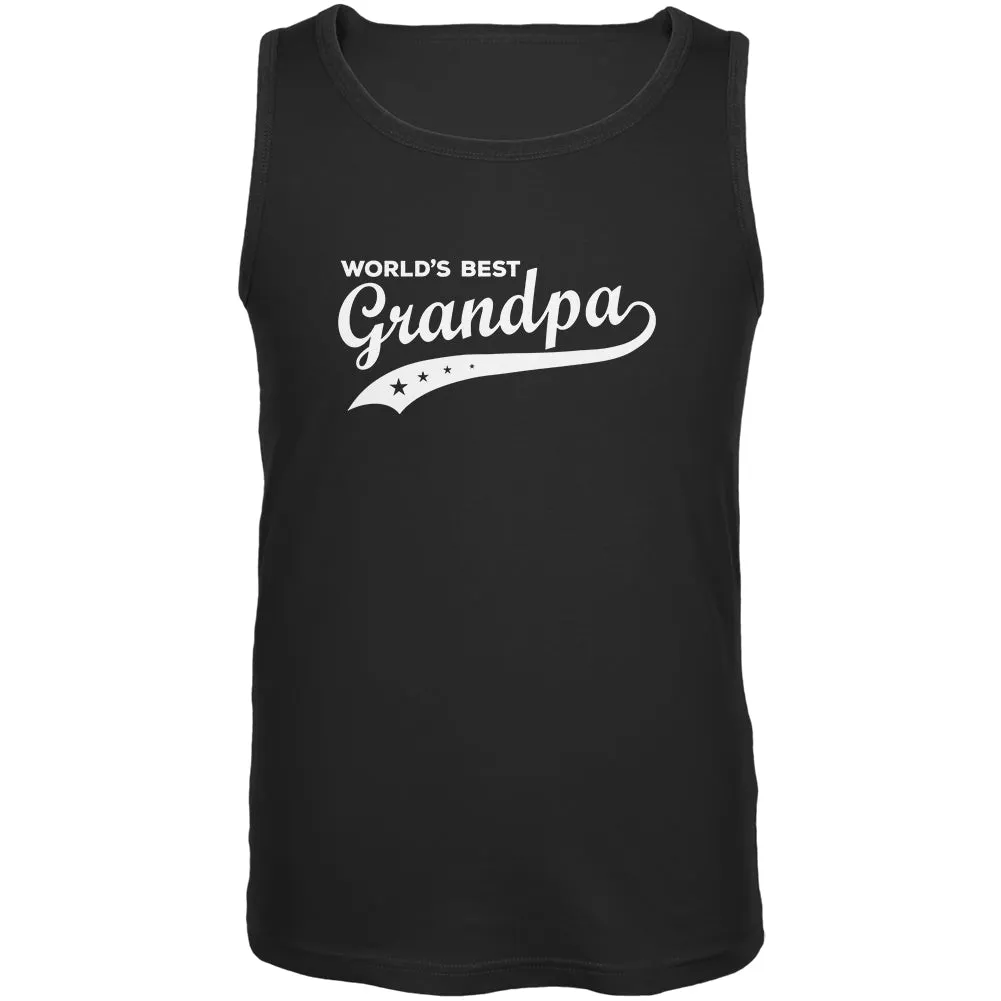 Father's Day World's Best Grandpa Mens Tank Top sold by Old Glory