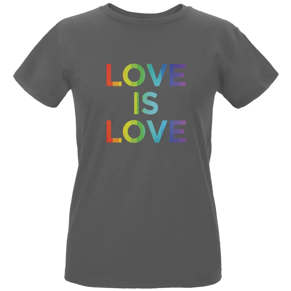 LGBT Gay Pride Love Is Love Womens Organic T Shirt sold by Old Glory product image thumbnail 3