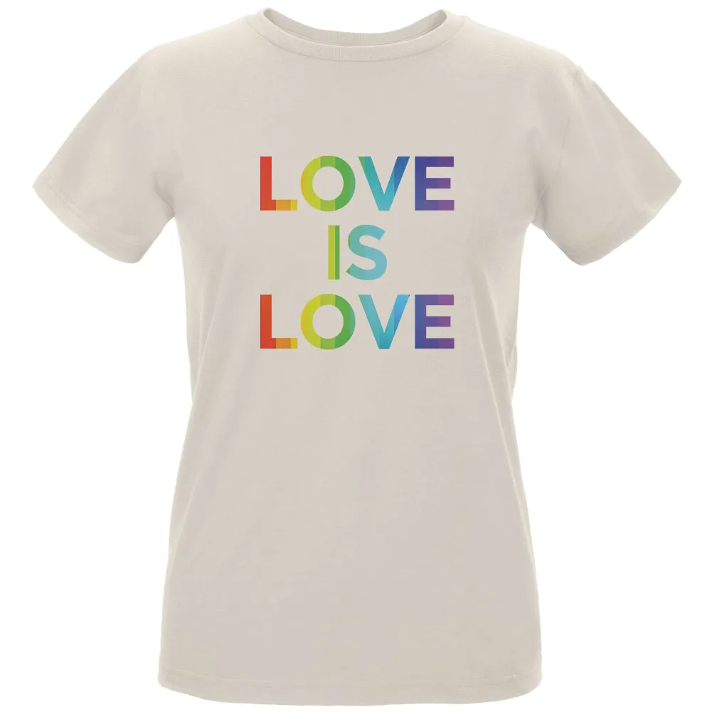 LGBT Gay Pride Love Is Love Womens Organic T Shirt sold by Old Glory product image thumbnail 5