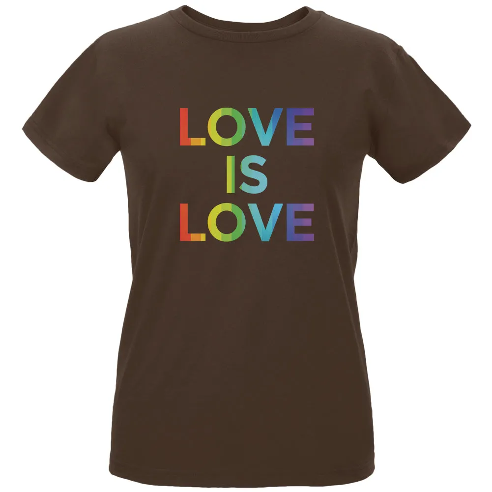LGBT Gay Pride Love Is Love Womens Organic T Shirt sold by Old Glory product image thumbnail 2