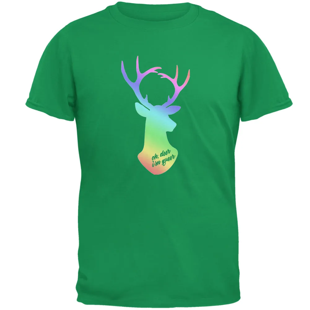 LGBTQ Oh Deer I'm Queer Mens T Shirt sold by Old Glory