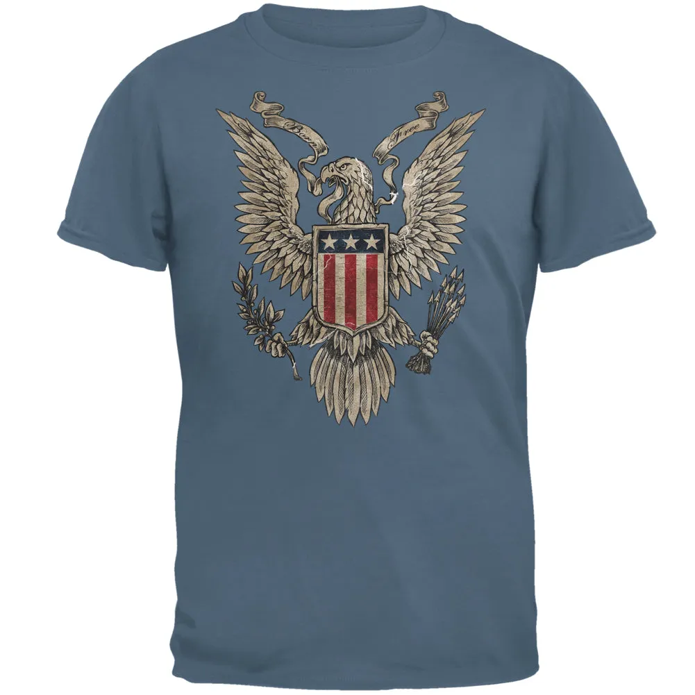 4th Of July Born Free American Eagle Mens T Shirt sold by Old Glory product image thumbnail 2