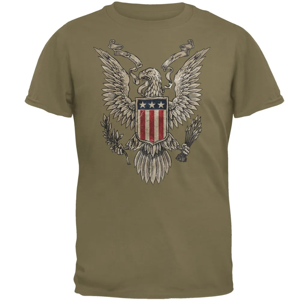 4th Of July Born Free American Eagle Mens T Shirt sold by Old Glory product image thumbnail 3