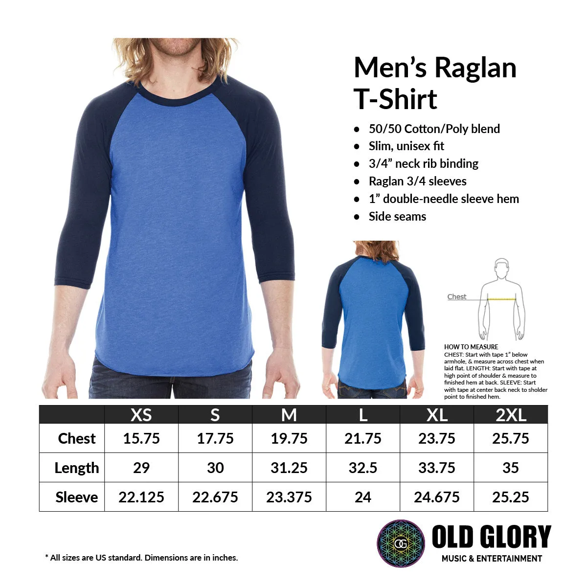 4th of July Jan Martin McGuire American Flag with Bald Eagle Mens Raglan T Shirt sold by Old Glory product image thumbnail 2